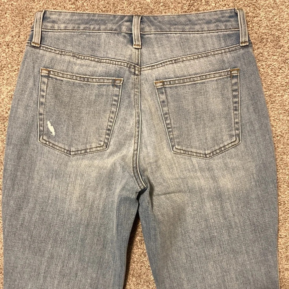 Talbots Modern Ankle Jean Navy and White Side Ribbon Trim 2P - Picture 13 of 16